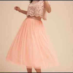 BHLDN Leena tulle midi skirt